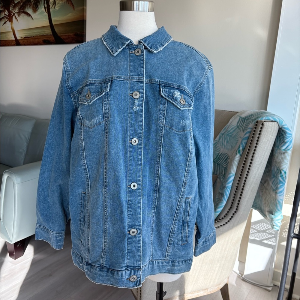NWT - XL Style & Co. Classic Blue Jean Jacket